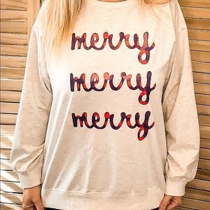 Buffalo Plaid Merry Christmas Sweater